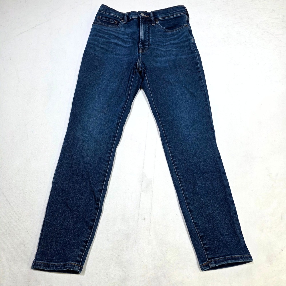 Everlane The High Rise Skinny Jean Womens 28 Ankle Dark Wash Blue Denim Pants